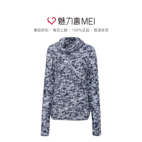 Juicy Couture 蓝灰色高领休闲时尚女士长袖针织上衣商品大图