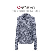Juicy Couture 蓝灰色高领休闲时尚女士长袖针织上衣图片