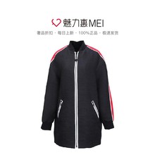预售 KENZO/高田贤三 黑色撞色边棒球的女士秋冬中长款外套图片