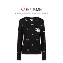 预售 KENZO/高田贤三 黑色纯棉虎头刺绣字母女士秋冬长袖卫衣图片