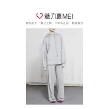 预售 Mo&Co. 灰色婴儿印花连帽长袖女士卫衣图片