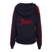 Juicy Couture 藏蓝色提花字母饰女士休闲连帽外套图片