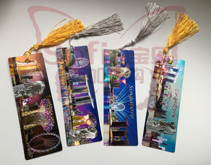 现货新加采购进口本土手信小礼品旅游纪念品特新加坡色景色书签