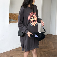 卫衣外套休闲时尚 孕妇春装 纯棉宽松大码 t恤中长款 上衣孕妇连衣裙