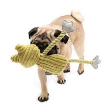 hounds英国进口法斗巴哥宠物玩具 青蛙绳结毛绒狗狗发声玩具Mutts