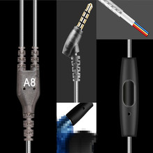 蓝牙线耳机线1.2米3米mmdc口双动圈耳机头可选 iRock艾洛克A8原装