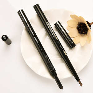 双头眉笔防水防汗不脱色 一字眉初学者画眉笔带眉刷