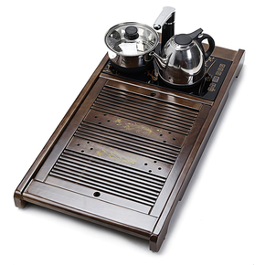 四合一实木电茶炉整套茶盘套装功夫茶具配件排水茶台茶海特价包邮