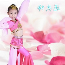 女童水袖 服装 六一古典舞演出 2016少儿童新品 舞蹈惊鸿舞幼儿独群舞