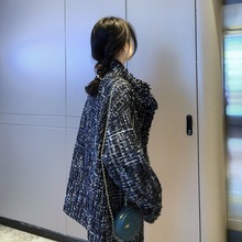 小香风外套设计感小众2019春秋季高冷范百搭很仙的中长款衬衫上衣