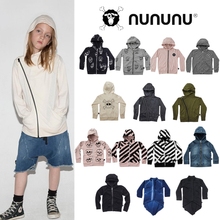 NUNUNU 复活款 正品不退货 骷髅条纹燕尾牛仔带帽卫衣 国内现货