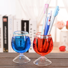 油滴高脚玩笑杯笔筒精品入油杯子造型创意笔筒学生同学节节日礼物