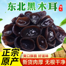 包邮 野生黑木耳干货小碗耳肉厚无根新货小耳 东北特产秋木耳500g