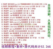 css php系统学习视频教程 linux html oracle11g 韩顺平java 无密