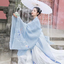 原创中国风日常刺绣披风外套春夏装 重回汉唐婉妆汉服女传统大袖