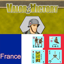 勇气胜利 法军 二战兵棋定制 扩展算子 Valor Victory 桌游驿站