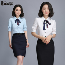 售楼部工服教师面试服装 女夏季老师前台工作装 职业套装 客服工作服