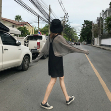 女学生两件套 韩版 套装 宽松百搭连体短裤 女春季2019新款 背带阔腿裤