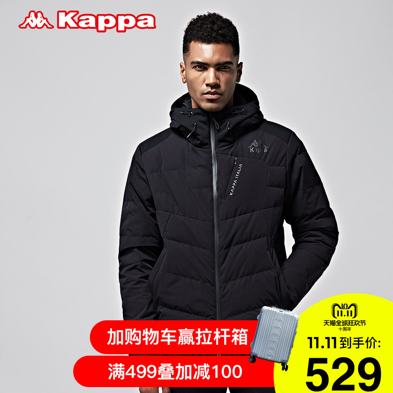 Kappa运动羽绒服男外套保暖休闲短款上衣 |K0752YY10