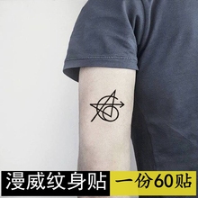 漫威纹身贴 复联3纹身贴防水男女持久仿真刺青复仇者联盟纹身贴纸