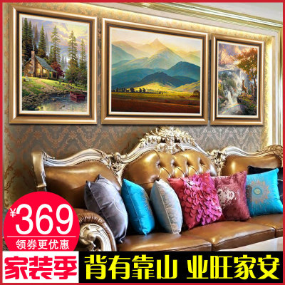 简欧沙发背景画是什么档次