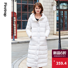 Firetrap2018新款女装欧美冬季高端修身超长羽绒服女长款过膝外套图片