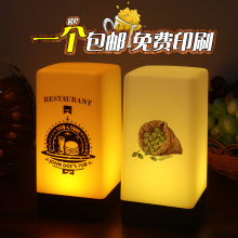 led充电酒吧台灯创意个性 发光餐厅咖啡厅蜡烛小夜灯防水酒吧桌灯