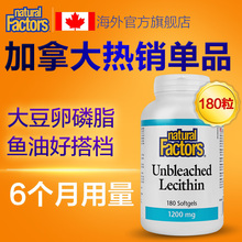 加拿大进口NF大豆卵磷脂软胶囊180粒鱼油中老年保健品血管清道夫
