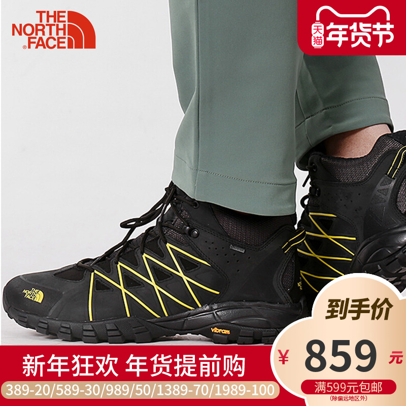 The NorthFace North Mountaineering Shoes Hiking Shoes Men's Outdoor Gore Waterproof and Breathable High Top Casual Shoes 32ZK