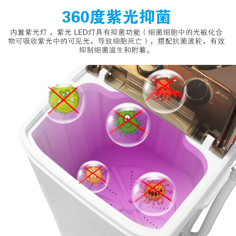 奥克斯洗脱一体迷你洗衣机小型婴儿童家用单桶筒半全自动脱水 AUX 奥克斯洗脱一体迷你洗衣机小型婴儿童家用单桶筒半全自动脱水 AUX