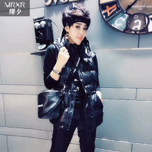 欧洲站2018秋装新款潮流女装韩版时尚连帽可拆卸港风羽绒棉服马甲图片