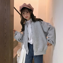 2018新款 学生宽松bf 潮连帽卫衣加厚加绒冬韩版 外套女秋装 ulzzang