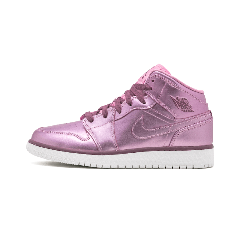 Air Jordan 1 MID SE GS aj1 玫瑰金 女运动鞋篮球鞋- AV5174 640