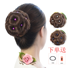 升级版珍珠抓夹花苞头假发丸子头发夹九朵花隐形自然发包盘发器