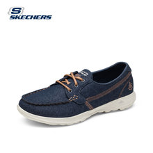 女鞋 skechers斯凯奇新款 低帮轻便休闲鞋 牛仔布帆船鞋 15435