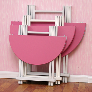 折叠桌子手提学习桌餐桌简易桌可折叠桌家用便携摆摊电脑桌圆形