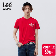 打底衫 L319121RF8NP T恤男修身 18夏装 纯棉印花短袖 新款 Lee男装