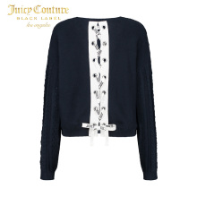 Juicy Couture时尚百搭绑带设计长袖毛衣针织衫图片
