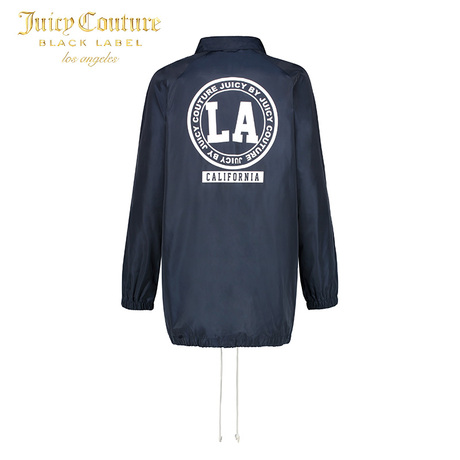 Juicy Couture字母图案装饰中长款夹克风衣外套商品大图