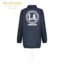 Juicy Couture字母图案装饰中长款夹克风衣外套图片