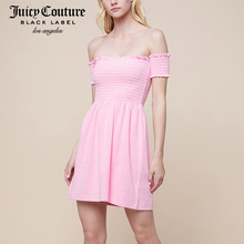 Juicy Couture女士性感迷人毛圈布一字肩连衣裙图片