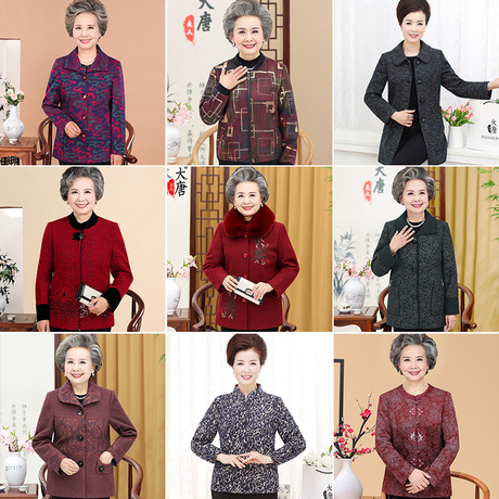 【亏本清仓】中老年人女装奶奶装秋装外套妈妈60岁70老人衣服太太商品大图
