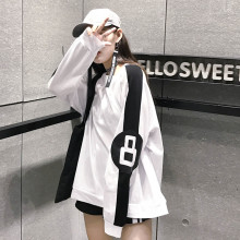秋研九冷系女装港味复古上衣抖音颜九同款打底衫女生帅气长袖t恤