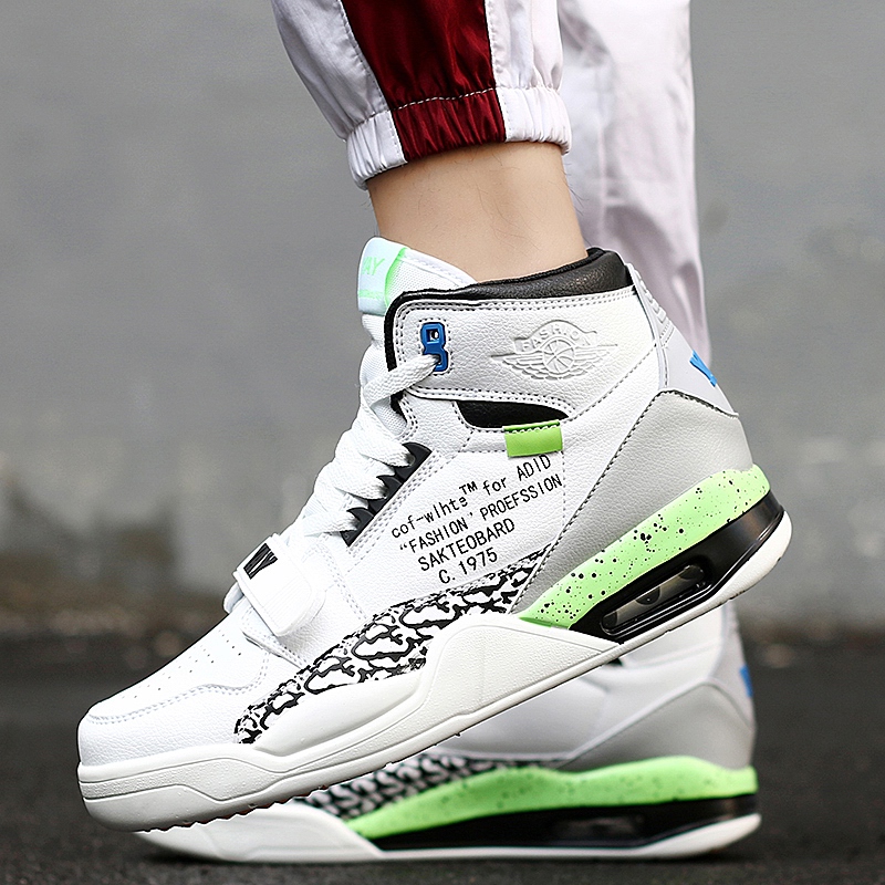 Boys' Trendy Shoes: Boys' Spring New High Top Basketball Shoes: Big Boys' 2019 Autumn/Winter White Running Shoe