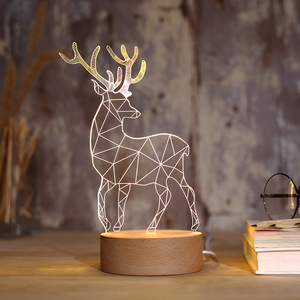 麋鹿USB梦幻小夜灯