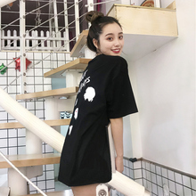 韩版ulzzang宽松ins酷短袖t恤女潮学生帅气蹦迪嘻哈hiphop上衣服