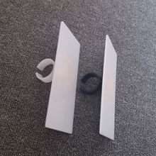 话筒麦牌定制年会台标新闻媒体采访台牌无线麦牌夹子唛牌魔术贴