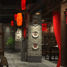 饰盘川菜餐厅火锅店创意装 饰品中式家居背景墙挂盘 京剧川剧脸谱装