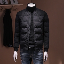 纯色百搭青年保暖棉服男装 立领棉衣外套2018冬季新品 男士 上衣棉袄