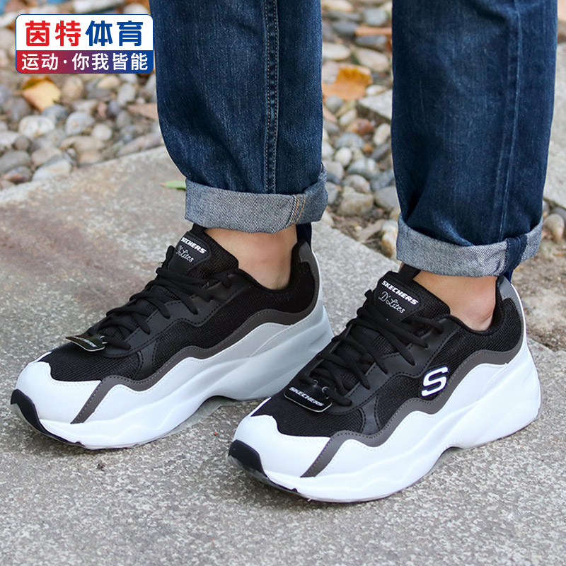 Skechers Panda Shoes Men's New Men's Shoes in Autumn and Winter 2019 Sports Shoes Lehua Qizi Leisure Running Shoes